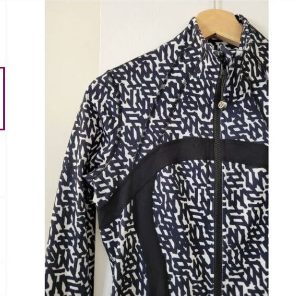 Lululemon Define Jacket Rare Print Net Pop Sz 8 - Picture 6 of 11
